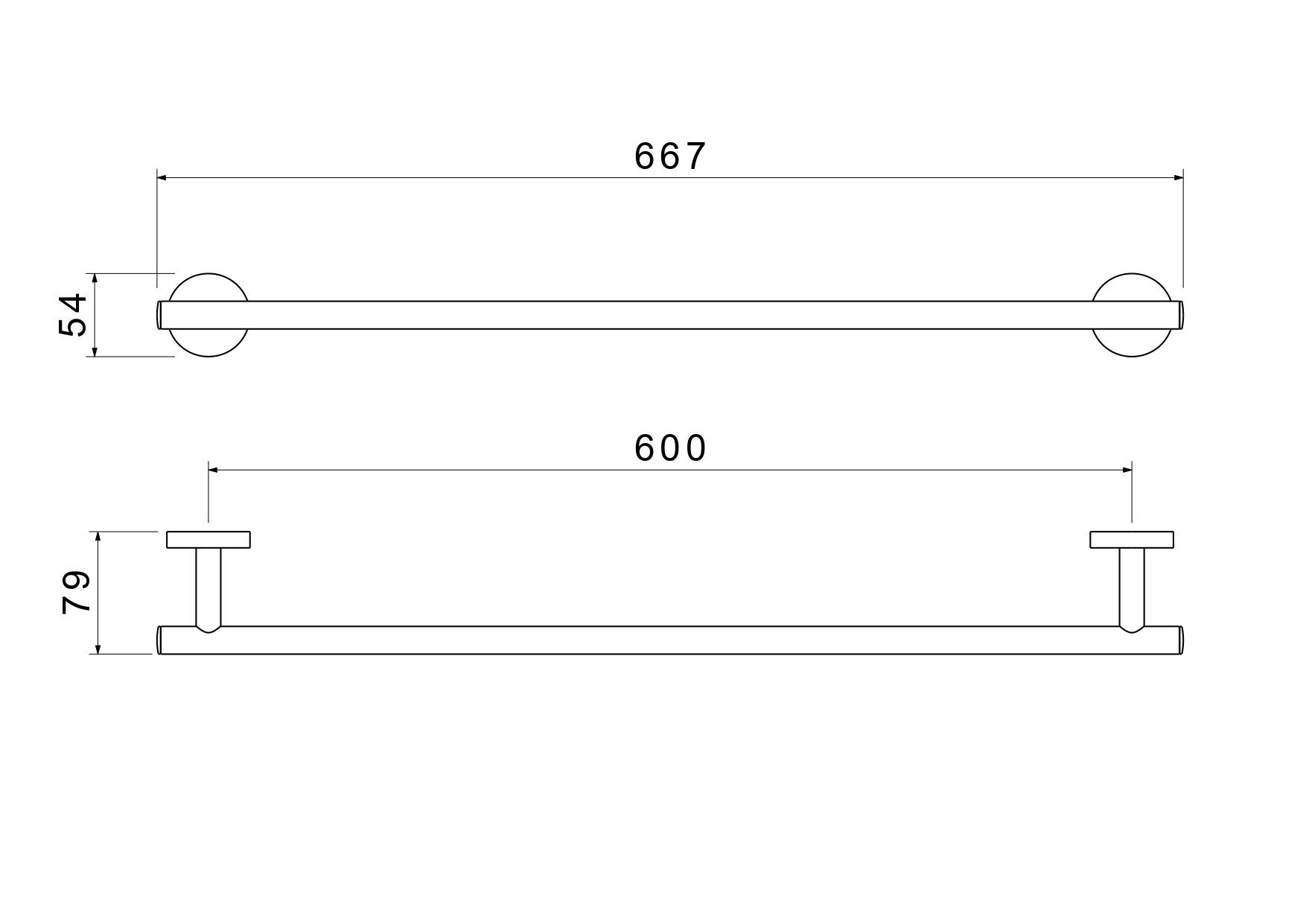 Полотенцедержатель 600 мм AQUATEK, матовый черный AQ4214MB ОБЕРОН Полотенцедержатель 600 мм AQUATEK, матовый черный AQ4214MB ОБЕРОН