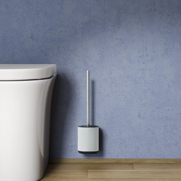 Gedy Biagio, напольный (настенный) ёрш с насадкой-скребком, цвет белый, артикул 6833(02)