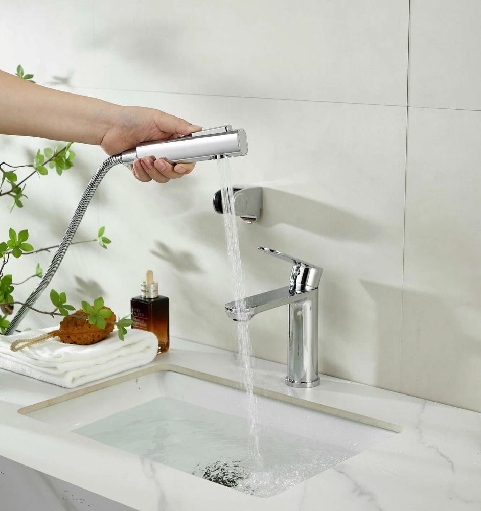 Смеситель для раковины с гигиеническим душем Maretti Florenza FLG32RF70, хром, артикул FLG32RF70