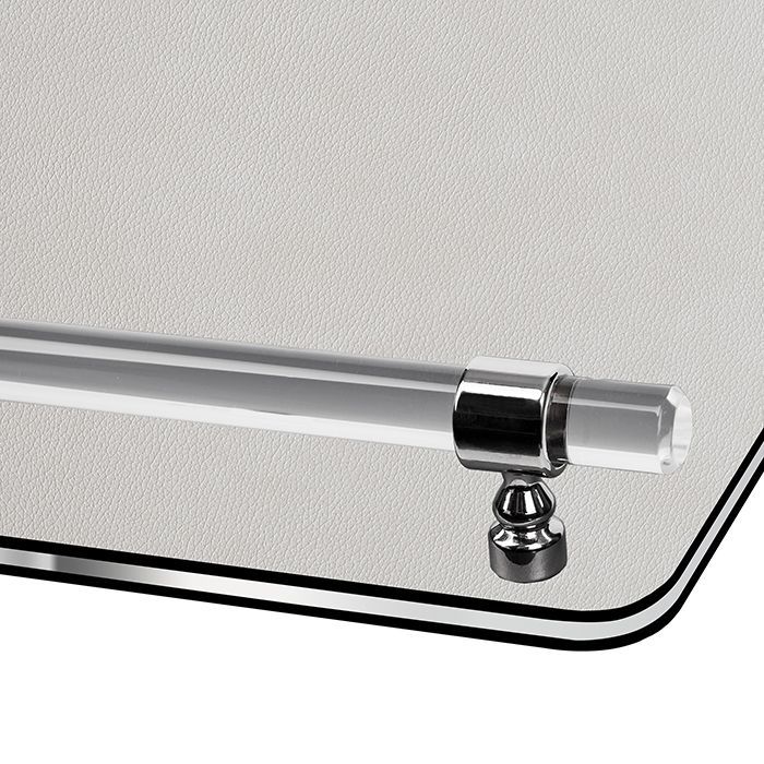 ADJ Поднос Asti, 45x30xH5 см., цвет: устричный/пепельная роза, фурнитура графит