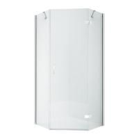 Душевое ограждение NEW TRENDY NEW AZURA P 90x90x195 K-0338 (хром)