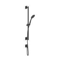 GESSI Rilievo Штанга в комплекте с душевой лейкой, шланг 1,50 м, вывод воды из стены, цвет: nero XL