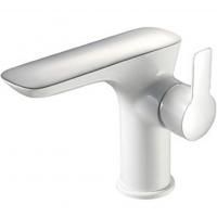 Смеситель для раковины Orans OLS-K1076 Серебристый хром Белый глянец