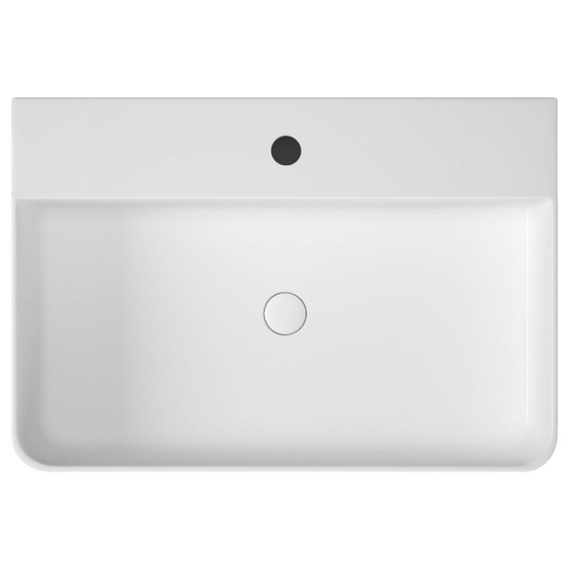 Раковина Owl 1975 Vinkel 60 OWLB191003 Белая глянцевая с донным клапаном