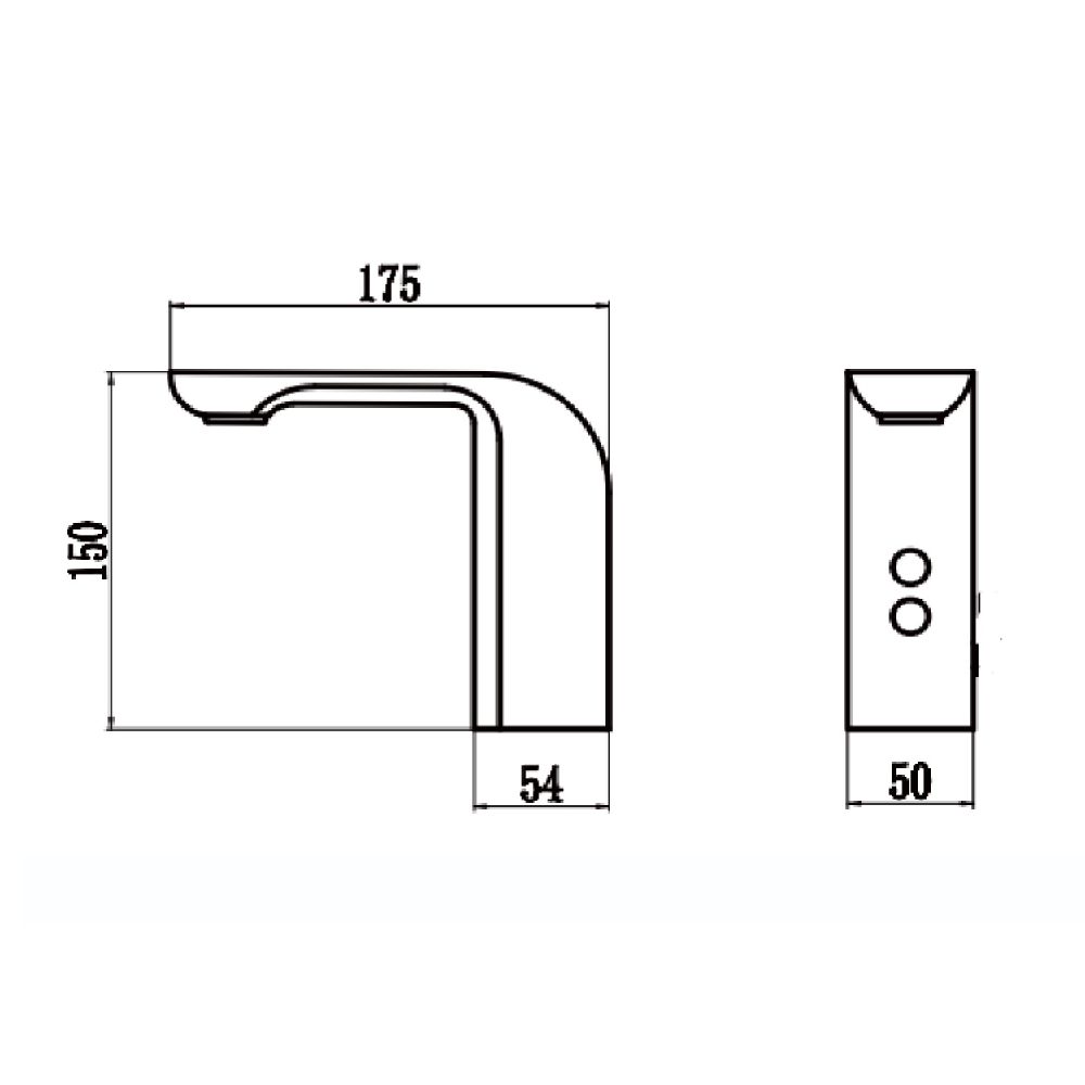 Сенсорный смеситель для раковины Savol S-GY8895Q, графит