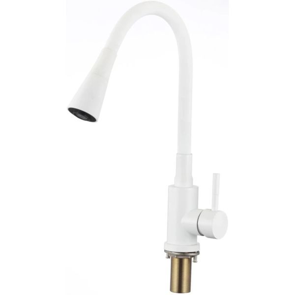 Смеситель для кухни Savol S-3002WM, белый