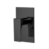 Смеситель для душа, Fima Carlo Frattini, Zeta, тип открывания воды-однорычажный, монтаж-настенный встраиваемый, отверстия для монтажа-1, внутренняя часть-необходимо заказать, цвет-черный матовый