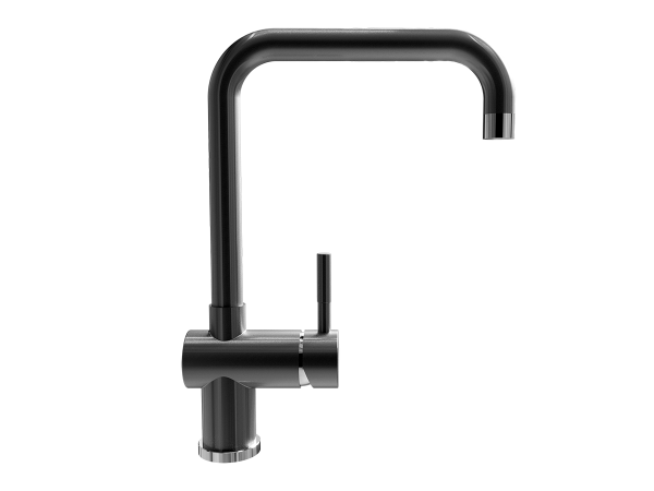 Смеситель ULGRAN Steel 023-002, цвет "черная брашированная сталь" (US-023-002)