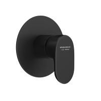 Встроенный однорычажный смеситель OLE  для душа на 1 поток, матовый черный