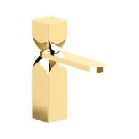 CISAL HI-RISE Смеситель для раковины на 1 отверстие, однорычажный, в комплекте с донным клапаном, цвет Gold Brushed