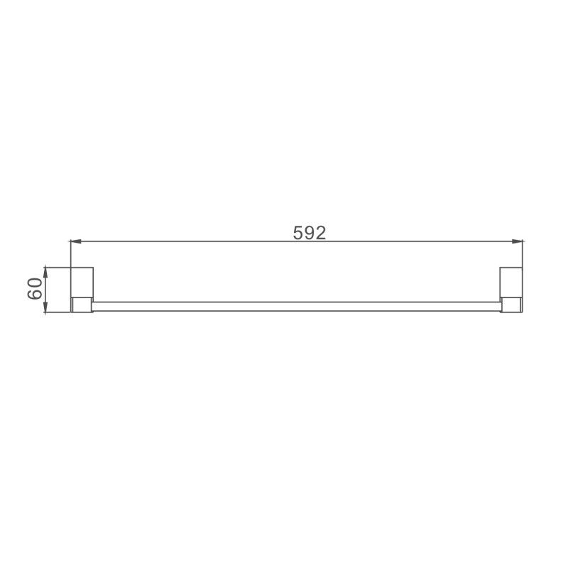 Полотенцедержатель Haiba HB8801, хром