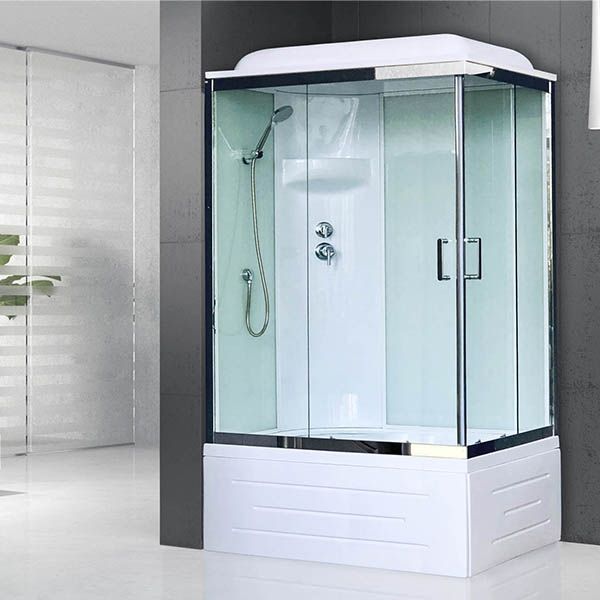 Душевая кабина Royal Bath BP 120х80 RB8120BP6-WT-CH-L стекло прозрачное задняя стенка Белая Душевая кабина Royal Bath BP 120х80 RB8120BP6-WT-CH-L стекло прозрачное задняя стенка Белая