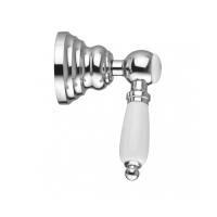 Gattoni Vivaldi Lever Вентиль для душа встраиваемый, с белой ручкой, цвет хром Gattoni Vivaldi Lever Вентиль для душа встраиваемый, с белой ручкой, цвет хром