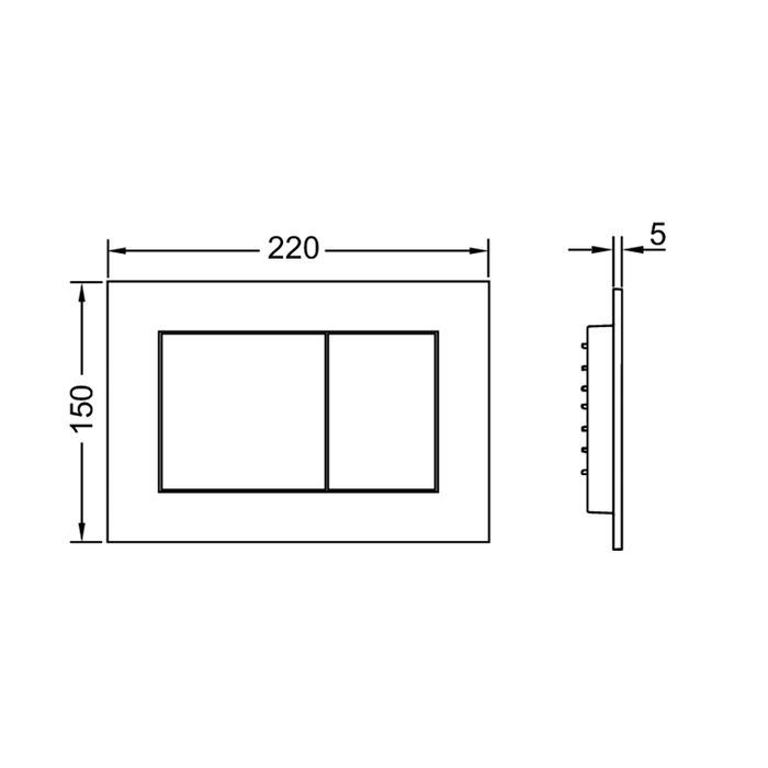 TECEnow. Панель смыва, белая, антибактериальная TECEnow. Панель смыва, белая, антибактериальная