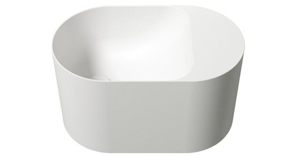 Zenon Guadiana, подвесная раковина закругленной формы, 50х30хh28 см, цвет белый матовый