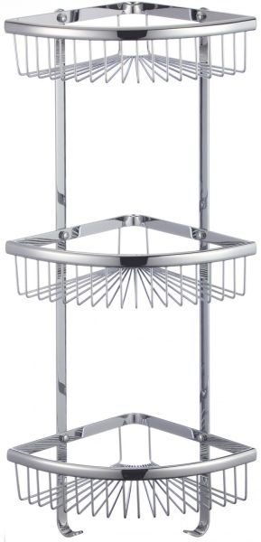 Полка решетка угловая тройная Savol (S-5854-3)