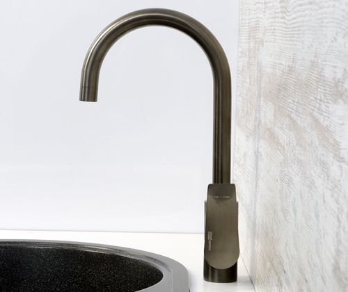 Смеситель для кухни WasserKRAFT Wiese 8407 Оружейная сталь