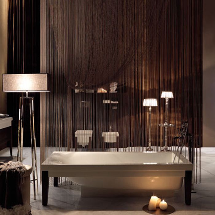 KERASAN Bentley Ванна 180х80см, crystal-tech, цвет белый (для установки необх. 4 ножки) с донным клапаном хром