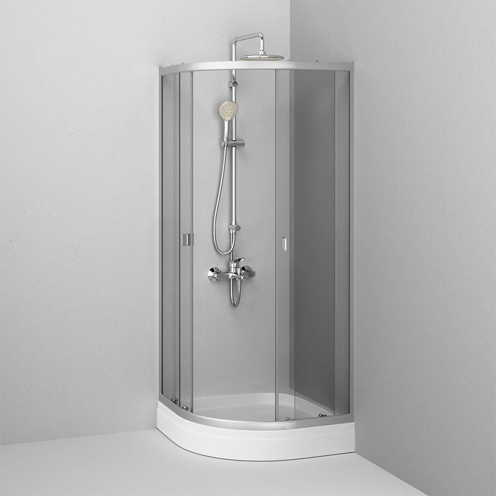 W88G-205-080MT64 X-Joy Twin Slide, Душевое ограждение без поддона, 80x80, профиль мат хром W88G-205-080MT64 X-Joy Twin Slide, Душевое ограждение без поддона, 80x80, профиль мат хром