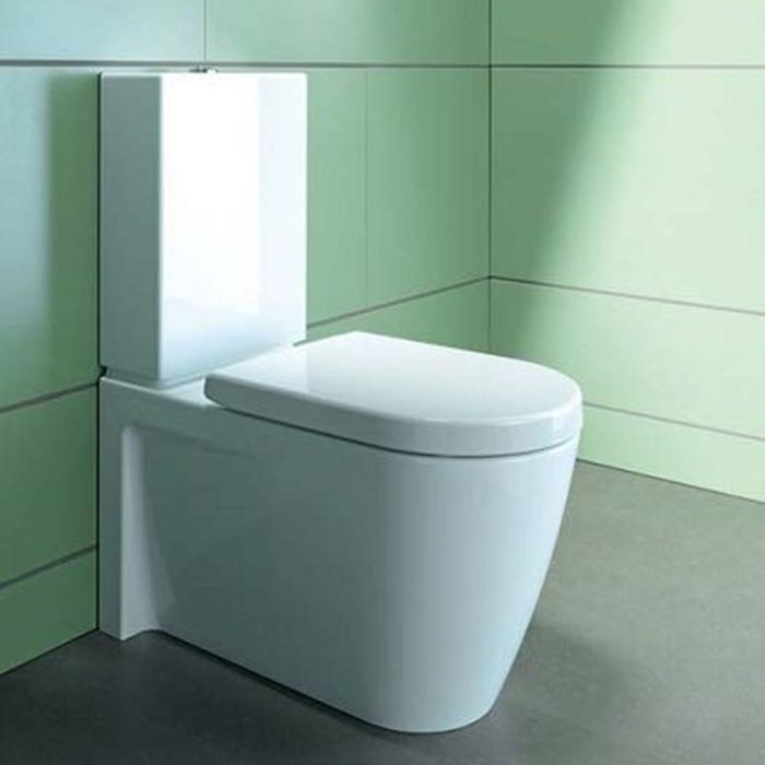 Duravit Унитаз моноблок приставной  725х370 мм, слив универсальный, с креплением,цвет белый