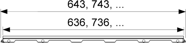 Стеклянная панель TECEdrainline, 1500 мм, черная