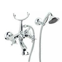 KORONA Смеситель для ванны внешний изогнутый, хром