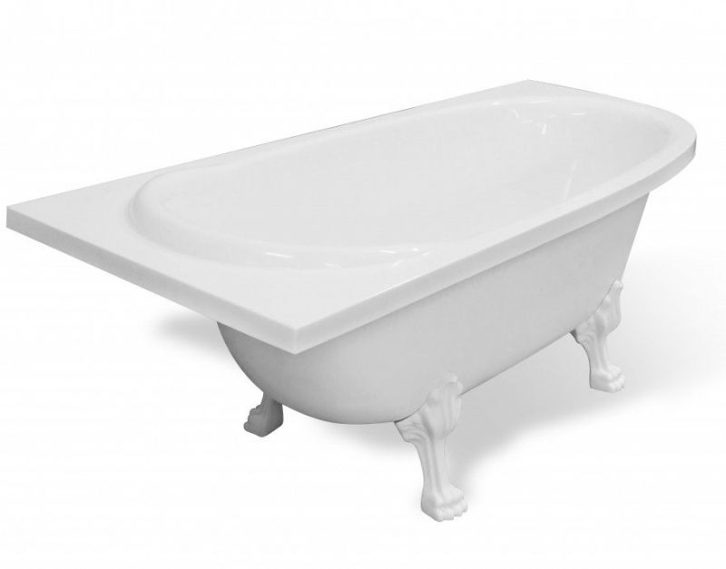 Ванна из искусственного камня Эстет Венеция 170x80 L Белая