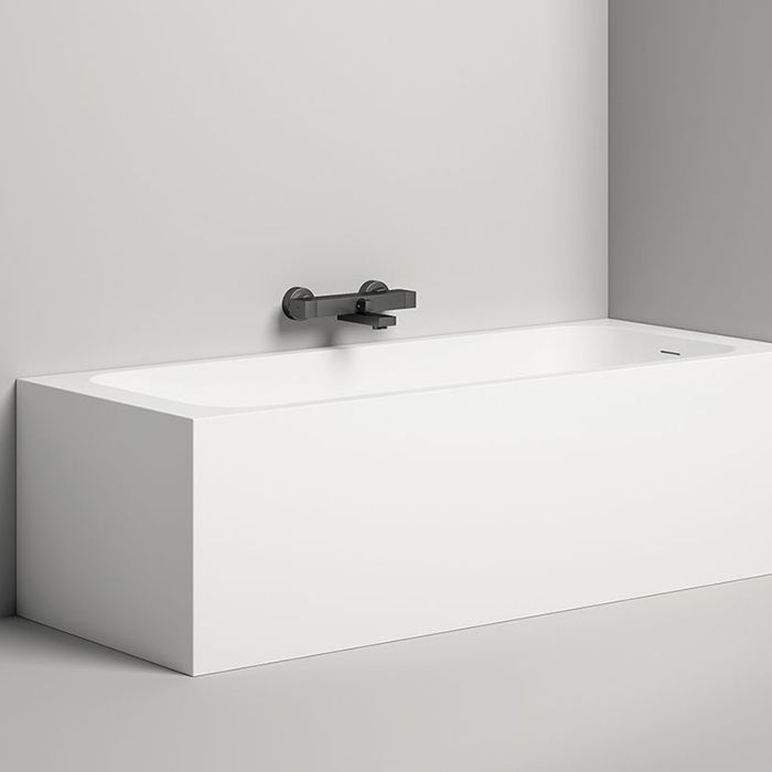 Salini ORLANDA KIT Встраиваемая ванна 1700х800х600мм, "Up&Down", сифон,  щелевой слив-перелив, мат-л: S-Sense, матовый  белый. Фурнитура: белая. Salini ORLANDA KIT Встраиваемая ванна 1700х800х600мм, "Up&Down", сифон,  щелевой слив-перелив, мат-л: S-Sense, матовый  белый. Фурнитура: белая.