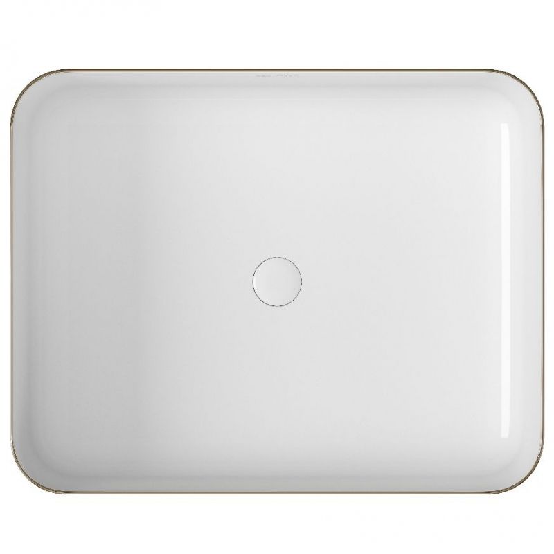 Раковина-чаша Owl 1975 Line 50 OWLB191012 Белая глянцевая с донным клапаном