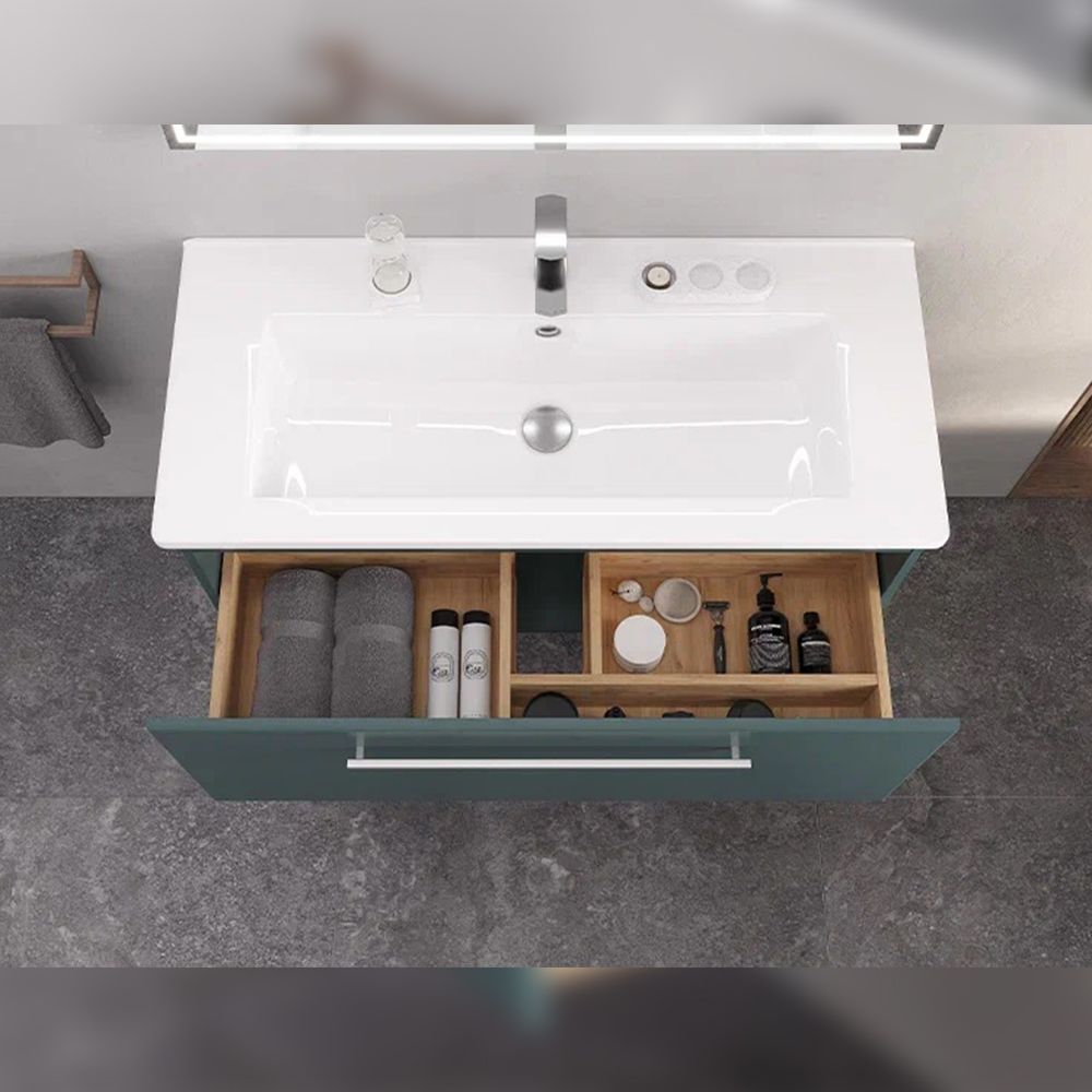 Тумба под раковину подвесная Velvex Posse tp.POS.OSK.105.1Y верде, 105 см, артикул tp.POS.OSK.105.1Y верде