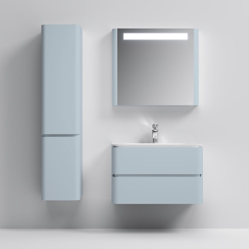 Зеркальный шкаф AM.PM Sensation 80 L M30MCL0801BG Небесно-голубой глянцевый Зеркальный шкаф AM.PM Sensation 80 L M30MCL0801BG Небесно-голубой глянцевый