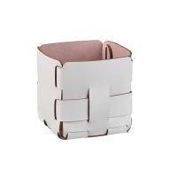 Colombo Adj Корзинка Mini Bottega, 12x12H13 см , цвет: устричный/пепельная роза Colombo Adj Корзинка Mini Bottega, 12x12H13 см , цвет: устричный/пепельная роза