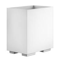 Gessi Rettangolo Корзина для мусора, цвет: хром/белый Gessi Rettangolo Корзина для мусора, цвет: хром/белый