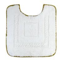 COMPLEMENTI Коврик для WC 60х60 см. белый, узор 1, тесьма золото