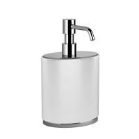 Gessi Ovale Дозатор для мыла настольный, цвет белый/хром Gessi Ovale Дозатор для мыла настольный, цвет белый/хром