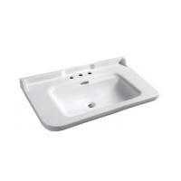 Kerasan Waldorf Раковина керамическая 100х55см, c 3 отверстием под смеситель, белая, цвет заглушки - хром