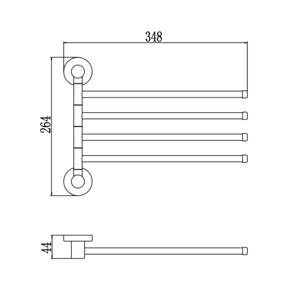 Полотенцедержатель Savol S-005604, сатин