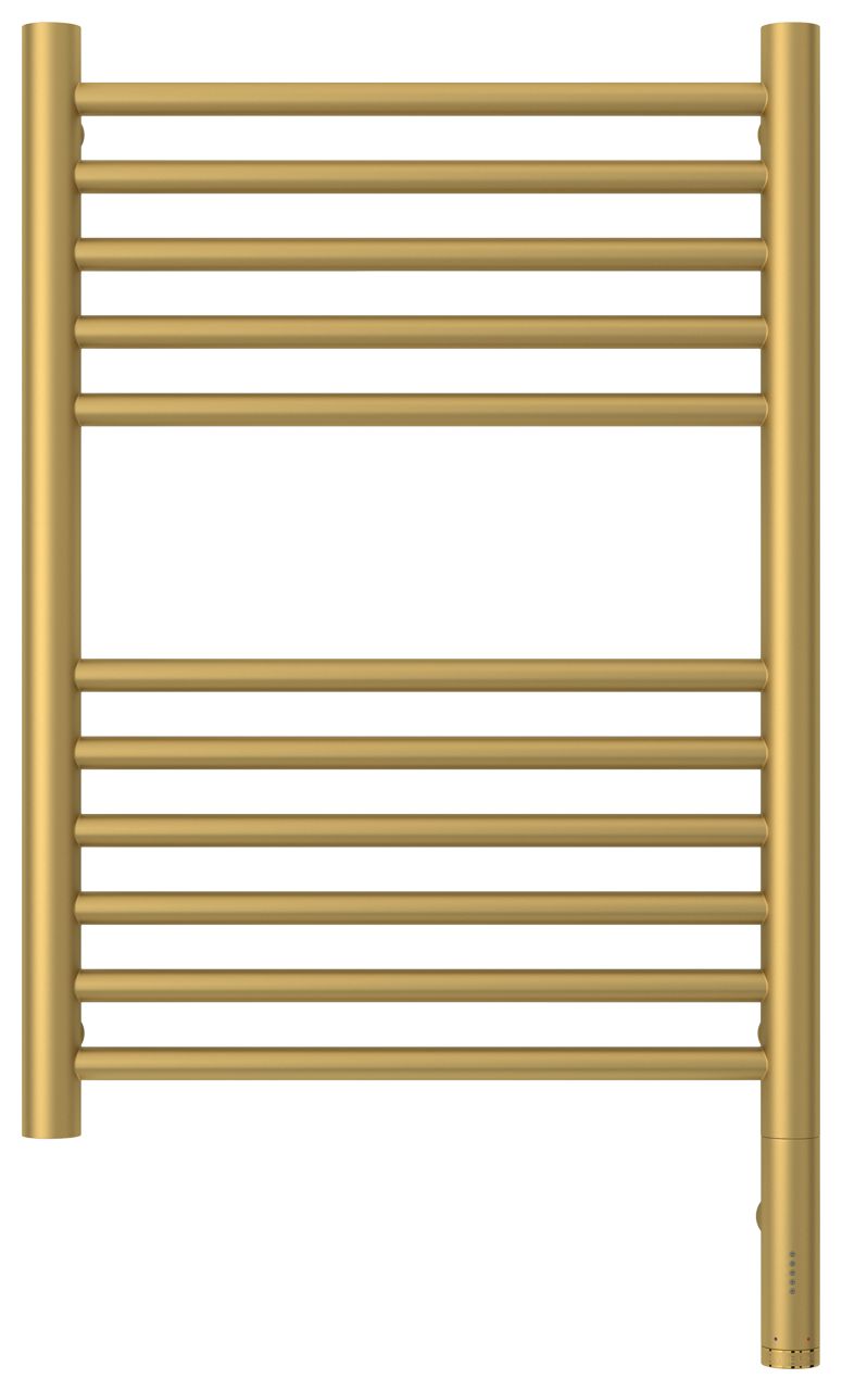 Полотенцесушитель электрический "БОГЕМА 3.0" прямая 600х400 / МЭМ правый (Матовое золото)