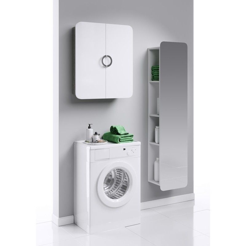 Шкаф пенал Aqwella Аликанте 35 Alic.05.35 Белый