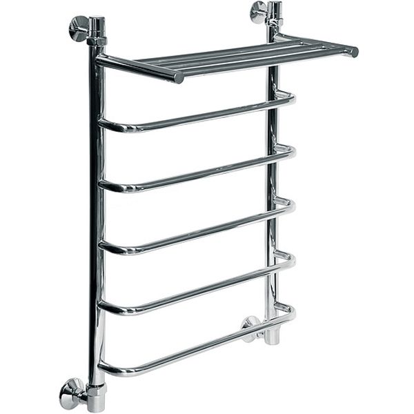 Водяной полотенцесушитель Ника Quadro Л90/ВП 80x60 с полкой Хром