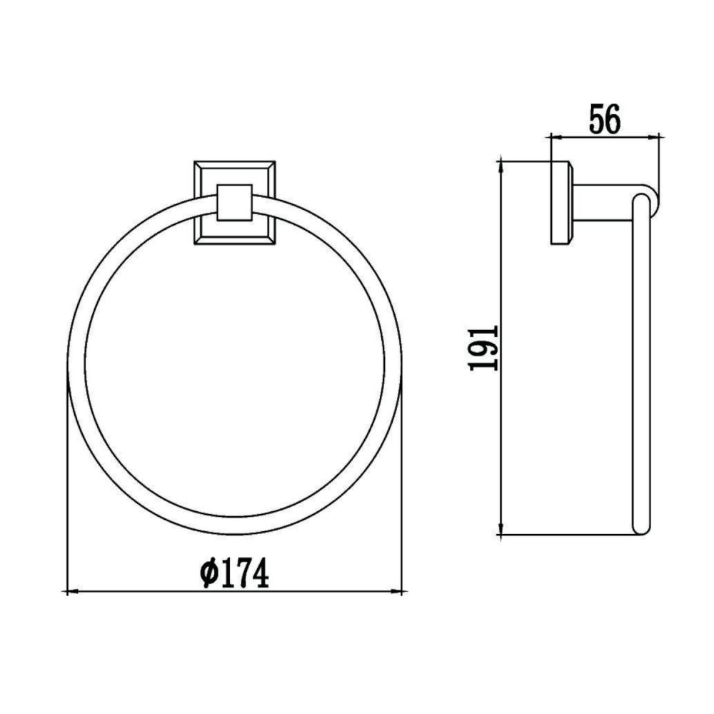 Полотенцедержатель Savol S-009560, хром