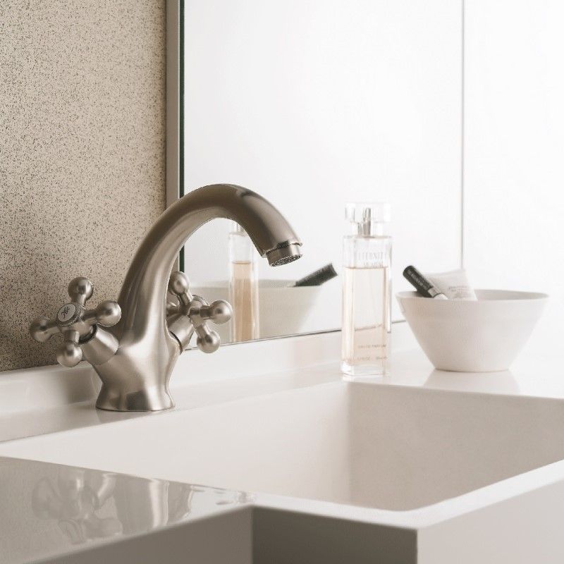 Смеситель для раковины Cron CN1019-5, сатин