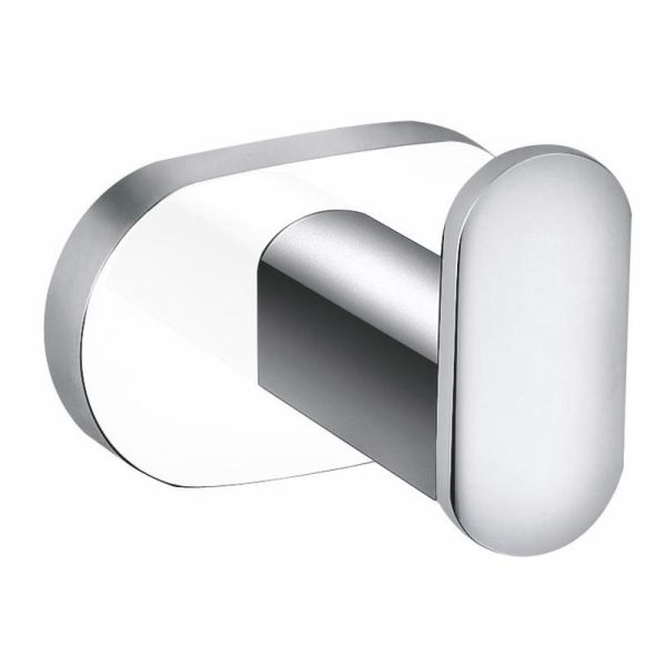 Крючок для ванной комнаты Rav Slezak YUKON YUA0100CB, хром/белый