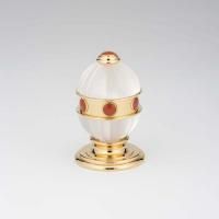 THG AMBOISE JASPE ROUGE Вентиль смесителя для раковины, вставки красная яшма, цвет полированное золото THG AMBOISE JASPE ROUGE Вентиль смесителя для раковины, вставки красная яшма, цвет полированное золото