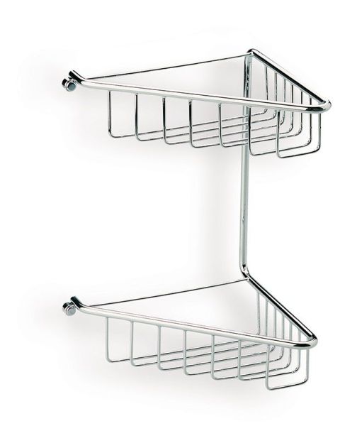 Stil Haus, решётка в ванную 2-х уровневая угловая, высота 29 см, цвет золото