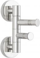 Полотенцедержатель, Сунержа, ВЕЕР, двойной, поворотный, ширина, мм-88, глубина, мм-50, высота, мм-136, тип установки-настенный, материал-нержавеющая сталь, цвет-золото