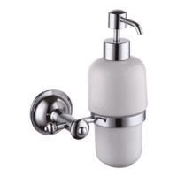 Дозатор ASTOR керамический, 230мл с держателем, хром, Sapho