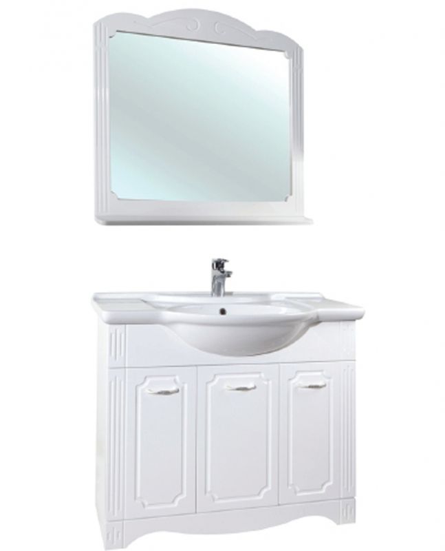 Зеркало Bellezza Кантри 95 Белое