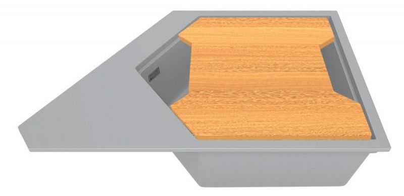 Кухонная мойка KitKraken River Grey 77 Серая Кухонная мойка KitKraken River Grey 77 Серая
