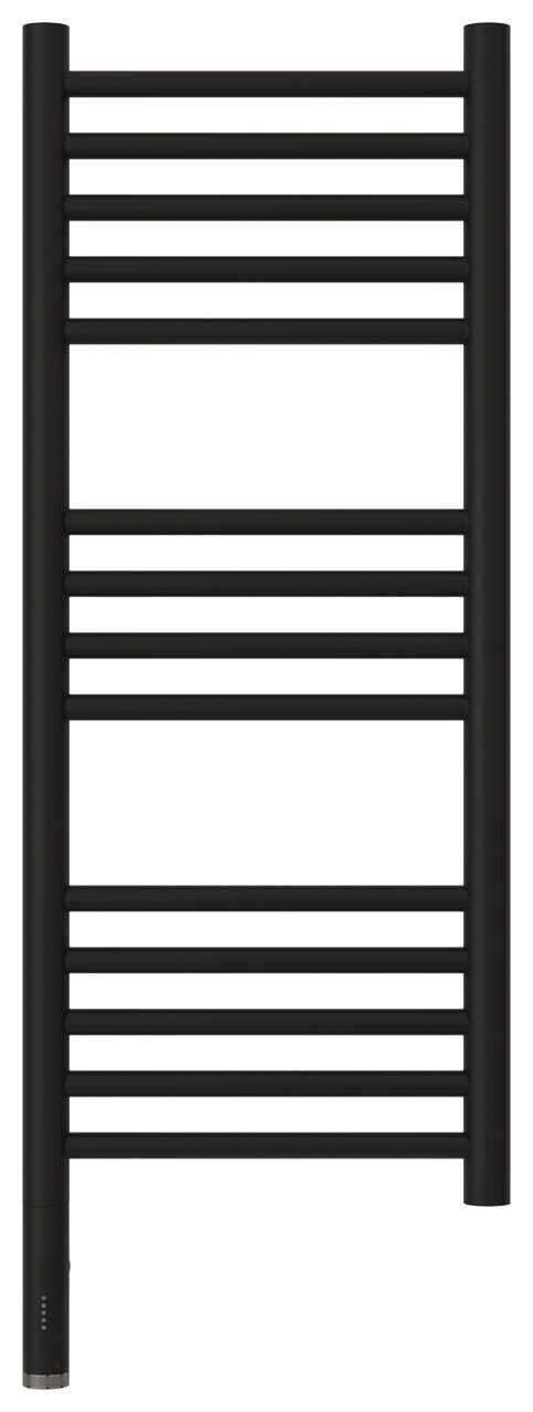 Полотенцесушитель, Сунержа, Богема 3.0, прямая, электрический, ширина, мм-332, глубина, мм-75, высота, мм-924, межосевое расстояние-300, подключение-нижнее слева, электрокомплект-МЭМ, мощность, Вт-300, материал-нержавеющая сталь, цвет-чёрный матовый